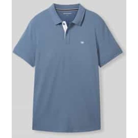 Regular fit poloshirt van katoen- en viscosemix