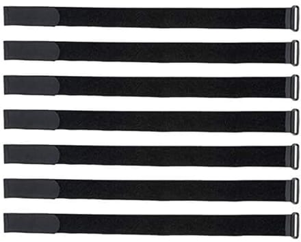 Cinch bandjes met gesp, 25 stuks, 18"x1", zwart