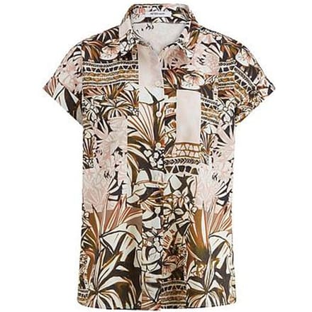 Blouse Van Peter Hahn bruin