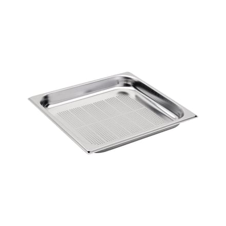 Gastro M RVS GN2/3 bak geperforeerd 15cm