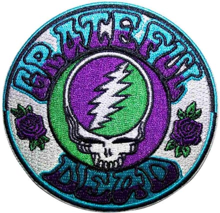 Grateful Dead - Steal Your Face Purple/Green Patch - Multicolours