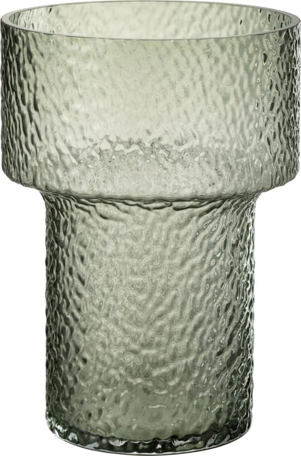 J-Line vaas Betty - glas - groen - small - 30 cm hoog