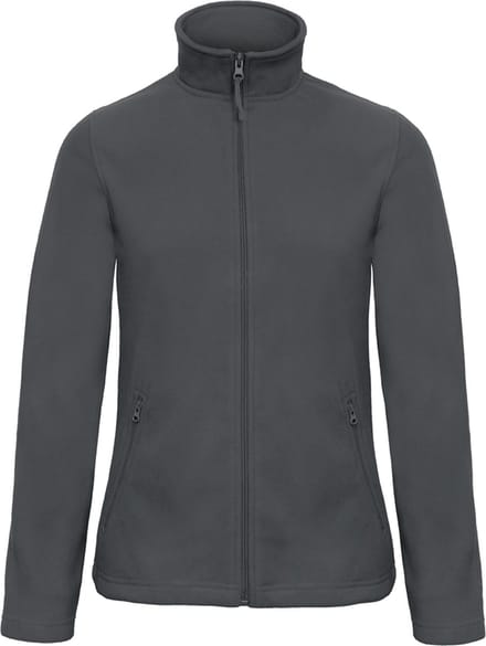 Fleecevest 'ID.501 Micro Fleece Full Zip' Dames Maat S Donkergrijs