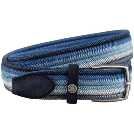 Paul & Shark Riem Suede Trimmed Striped Elastic Belt Blauw / male