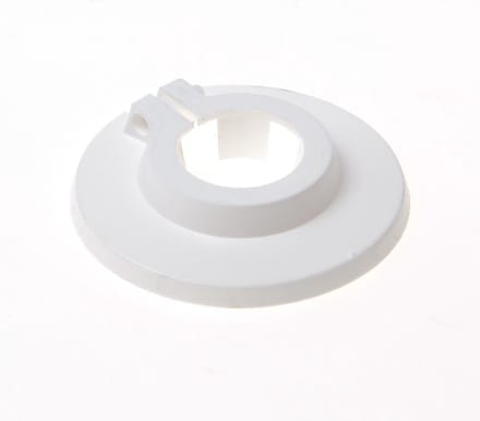 Installatiebranche Cv buis rozet wit diameter 22mm
