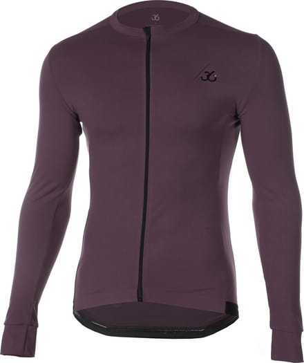 Chroma Wielershirt Lange Mouwen - Aubergine - Unisex