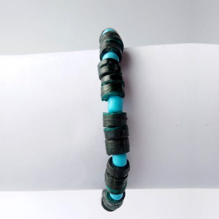 CocoReef Armband - zwart/lichtblauw - set van 3