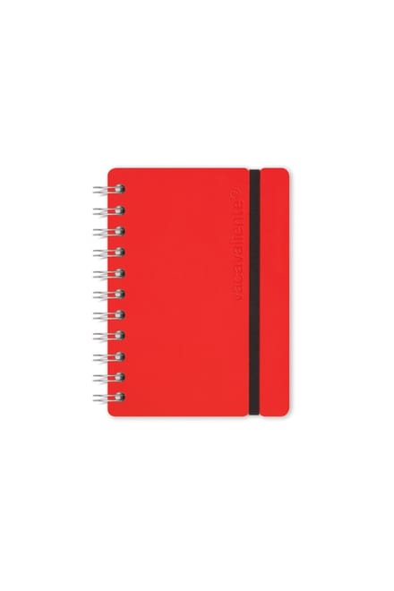 Vacavaliente - Notitieboek A6 - Gerecycled Leer - Rood
