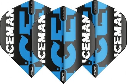 Red Dragon Gerwyn Price Black & Blue Logo - Dart Flights