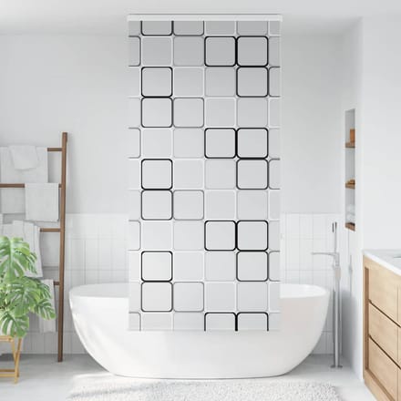 vidaXL - Doucherolgordijn - met - cassette - 100x240 - cm - stofbreedte - 96 - cm