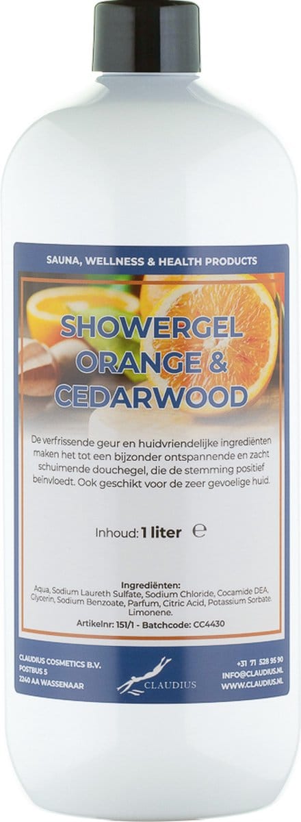Douchegel Sweet Orange & Cedarwood 1 liter - showergel