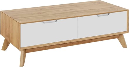 Ezra-Salontafel - Wit Eikenlook