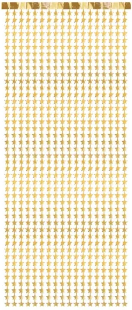 Christmas Backdrop gouden sterren (100 x 245 cm)