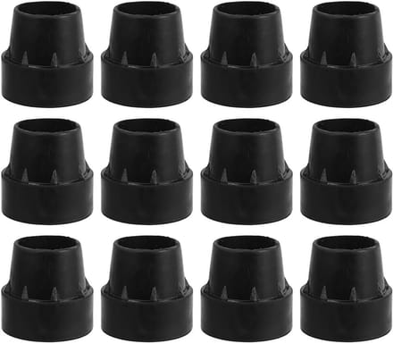 Trampoline poothoezen - Rubber dopjes - Stabiliteit verhogen - Antislip ontwerp - 16 stuks - Zwart
