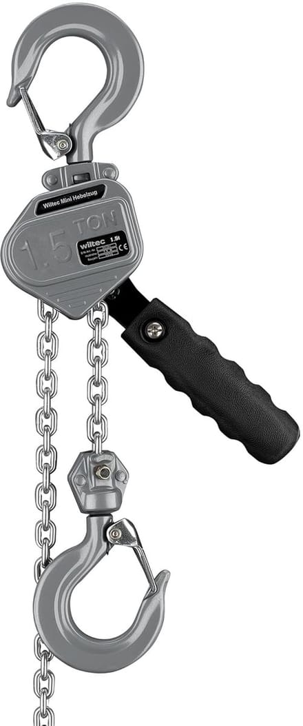 Handtakel - Kettingtakel - Zwaar hijswerk - Compacte constructie - 1.5 ton