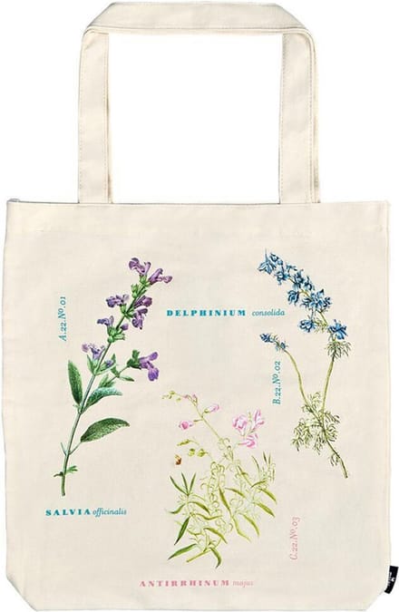 Boekentas katoen herbarium - 39x42cm