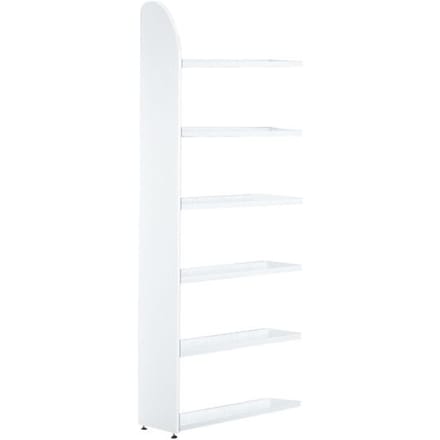 Open kast Dante®, stellingsectie, H 1900 x B 800 mm, zonder achterwand, wit