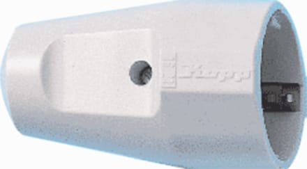 Kopp Contrastekker RA - 16A 250V - Kunststof - Wit