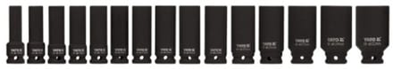 Yato - Dopsleutelset - Lange Slag - 15 stuks - CrMo Staal