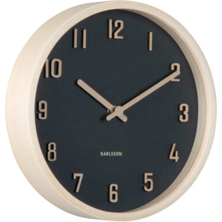 Karlsson - Wall Clock Nervadura Small - Zwart - Ø22cm
