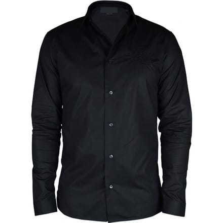 Philipp Plein Gold Cut LS Skull overhemd Zwart