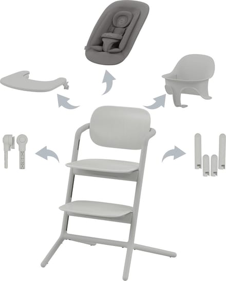 Cybex Lemo - Kinderstoel - 4 in 1 Set - Suede Grey