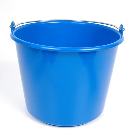 Emmer kunststof Prof, blauw 12L.