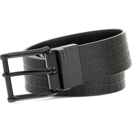 Verstelbare en omkeerbare leren riem Guess H35
