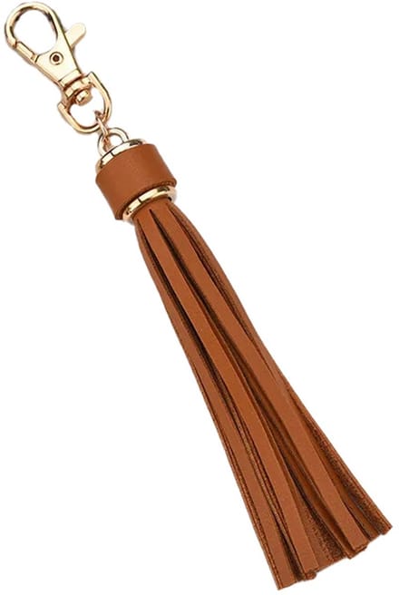 CHPN - Sleutelhanger - Keychain - PU leer - Hippe sleutelhanger - Sleutels - Flosje - Cadeau - Keys - Lichtbruin