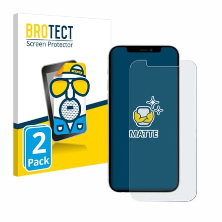 BROTECT - Screenprotector voor Apple iPhone 12 Pro - Folie Beschermfolie matte 2 Stuks