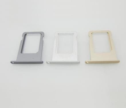 iPhone 5/5S Simkaart houder/simkaart tray – Spacegrijs / antraciet