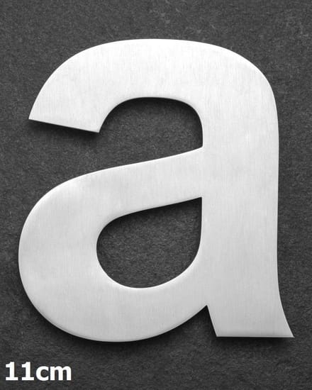 Rvs letter huisnummer letter A. Hoogte 11cm