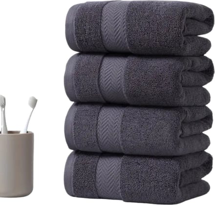Nivard Handdoeken Set - Hotelkwaliteit - Handdoek - Towel - Grijs - 4 Stuks