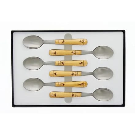 Set van 6 koffielepels Nontron