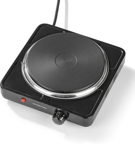 Compacte Elektrische Kookplaat 1500W met Thermostaat - Ideaal voor Camping en Kantoor