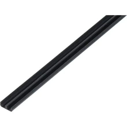 Alberts Plat Profiel - Pvc Zwart - 18x5x1,6mm 2m