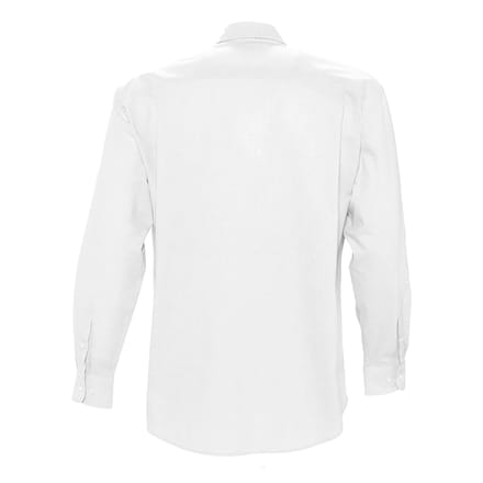 SOLS Heren Boston shirt met lange mouwen (Wit)