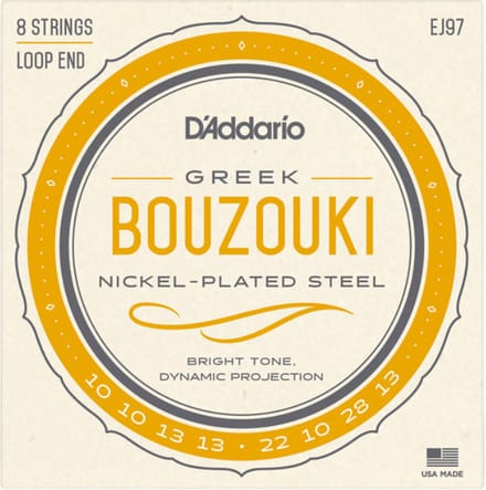 D'addario EJ97 - Bouzouki Greek - 8-string - Nickel Wound