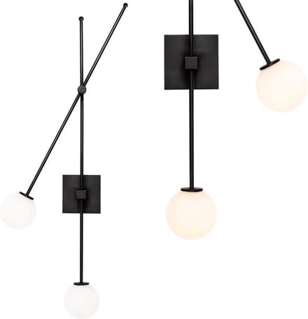 Toolight App1595-2W Wandlamp Zwart 100X10X100Cm