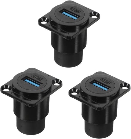 3 x Hard Drive Connector, USB Adapter voor Flush Mount, USB Step Connector en Panel Connector, Ideaal voor Data-uitbreiding en Verbindingen