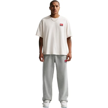 Nike Solo Swoosh Open Hem Fleece Joggers, grijs