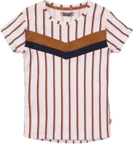 DJ Dutchjeans t-shirt white stripe - maat 92