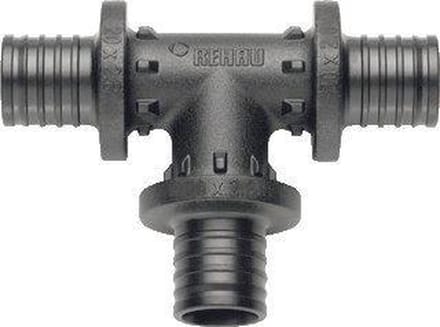 Rehau Rautitan T stuk PX verloopdoorgang 32x32x20mm