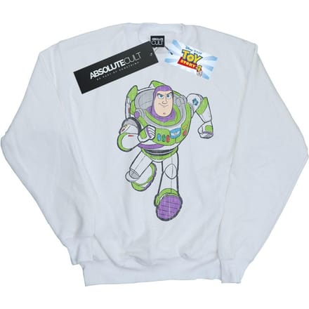 Disney Jongens Toy Story 4 Klassiek Buzz Lightyear Sweatshirt (Wit)