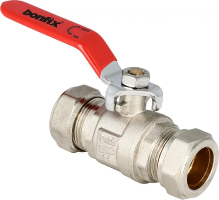 Bonfix messing kogelkraan met knelfitting 15mm FF