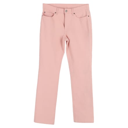 Escada jeans met rechte pijpen in roze katoenen denim
