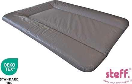 steff - aankleedkussen - 70x50 cm - bruin taupe - met kwaliteitslabel OEKO-TEX standard 100