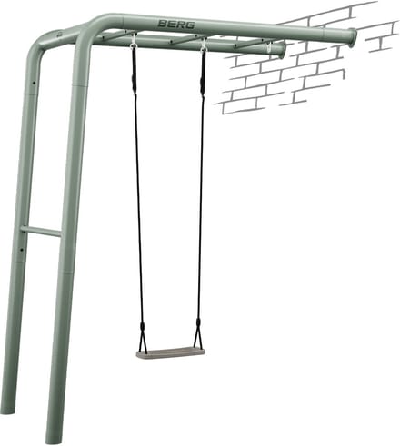 PlayBase Wall Green + Swing set, met schommel