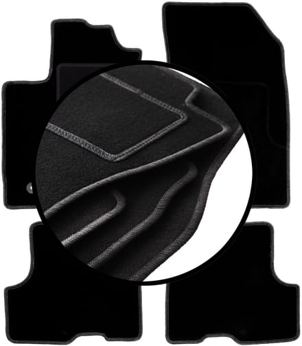 Complete set veloursmatten voor: Dacia Sandero II FL hatchback (2018-2021)