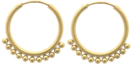 Dames oorbellen - bolaccenten - Goud - Tijdloos design - 2.2cm